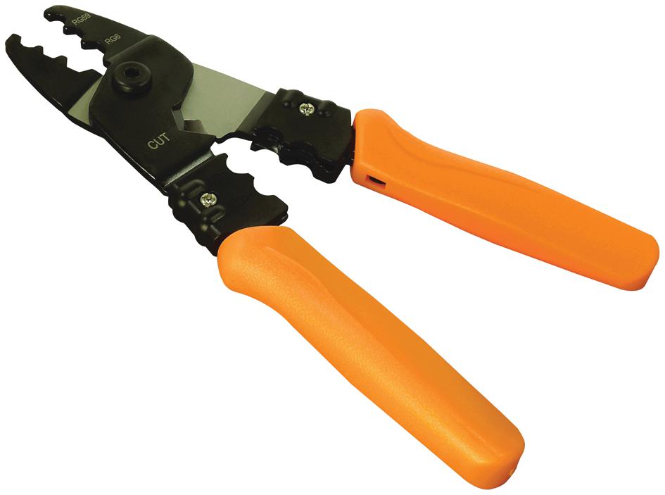 D03064 CRIMPING TOOL, 3 IN 1, RG6/RG59 CABLE MULTICOMP PRO