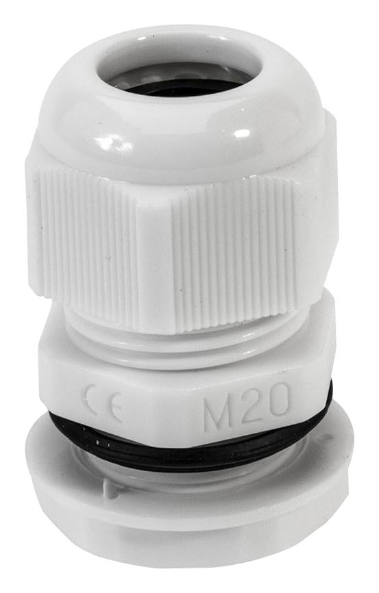 NGM20S-GY CABLE GLAND, NYLON 6.6, 6MM-12MM, GRY HELLERMANNTYTON