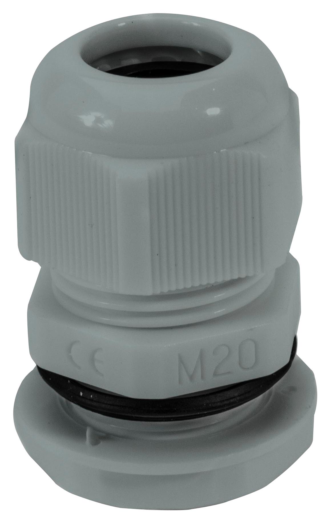 NGM32-DGY CABLE GLAND, NYLON 6.6, 18MM-25MM, GRY HELLERMANNTYTON