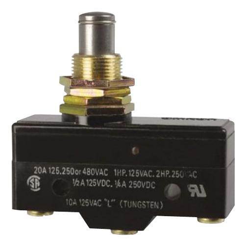 Z15GQ MICRO SWITCH, PLUNGER, SPDT, 15A, 250VAC OMRON