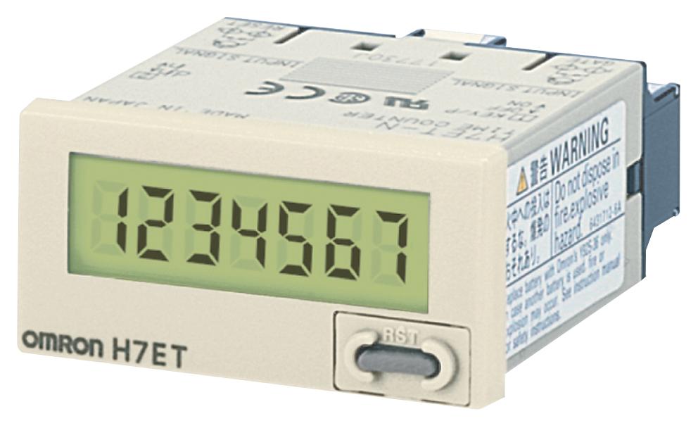 H7ETNFV TIME COUNTER, 8 DIGIT, 24-240VAC/DC OMRON