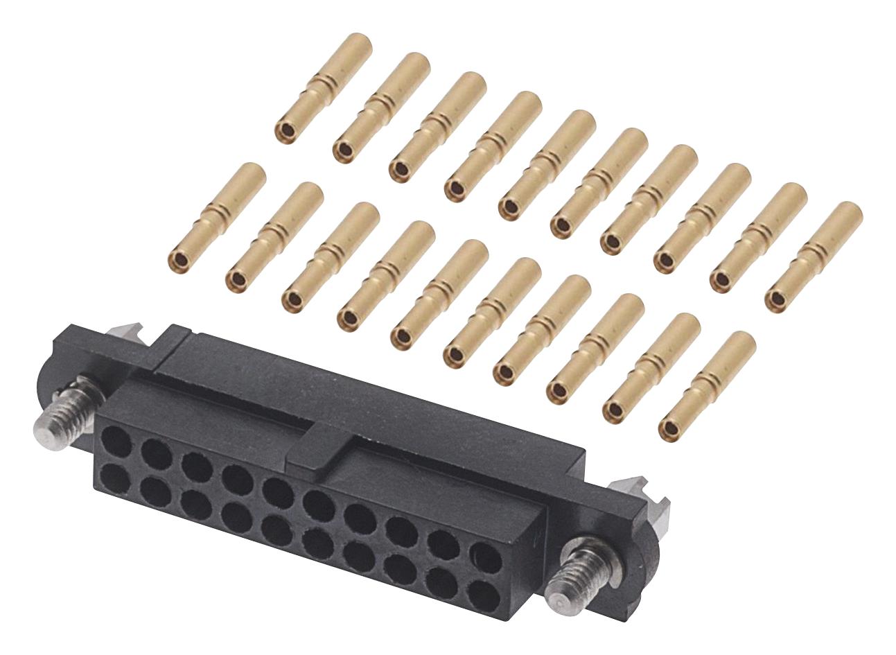 M80-4612005 CONNECTOR, RECEPTACLE, 20POS, 2ROW, 2MM HARWIN
