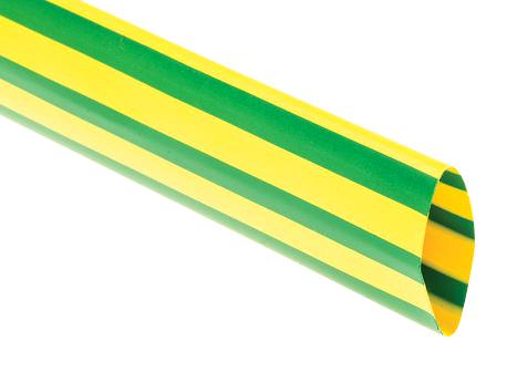 DCPT-12/6-45-STK HEAT SHRINK TUBING, 12MM, GREEN/YELLOW RAYCHEM - TE CONNECTIVITY