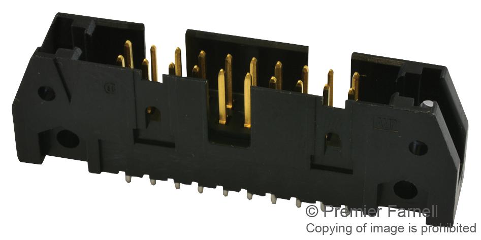 5102156-4 CONNECTOR, HEADER, 20POS, 2ROW, 2.54MM AMP - TE CONNECTIVITY