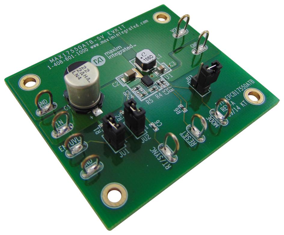 MAX17550ATBEVKIT# EVALUATION BOARD, SYNC BUCK CONVERTER MAXIM INTEGRATED / ANALOG DEVICES