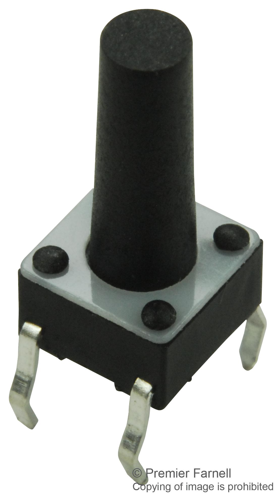 2-1825910-7.. TACTILE SWITCH, SPST-NO, 0.05A, 24V, THD ALCOSWITCH - TE CONNECTIVITY