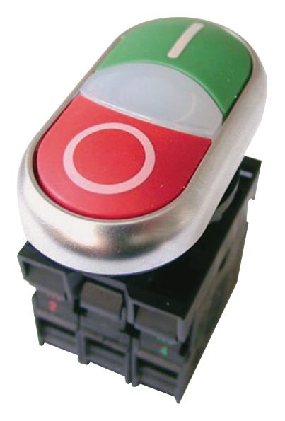 M22-DDL-GR-X1/X0/K11/230-W PUSHBUTTON SWITCH, SPST-NO/NC, GREEN/RED EATON MOELLER