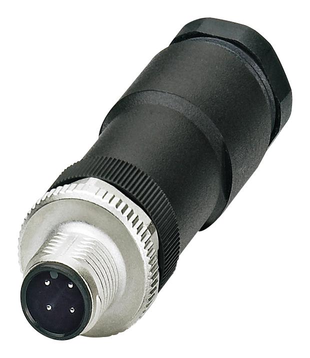 1404415 SENSOR CONNECTOR, M12, PLUG, 4POS PHOENIX CONTACT