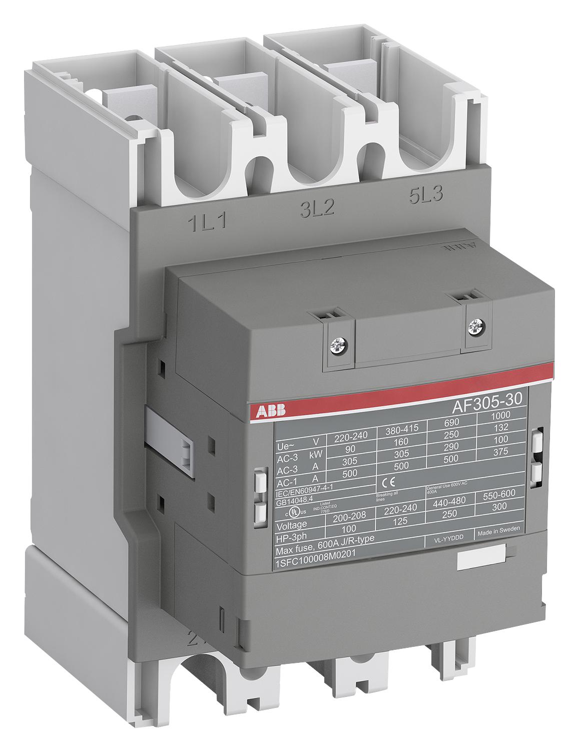 AF305-30-11-11 CONTACTOR, 3PST-NO, 1KV, DINRAIL ABB