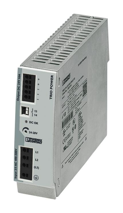 2903154 POWER SUPPLY, AC-DC, 24V, 10A PHOENIX CONTACT