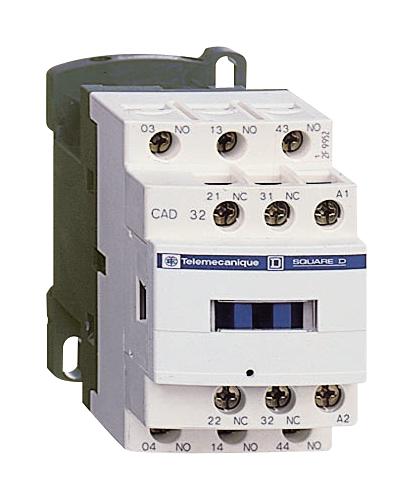 CAD32GD CONTACTOR, 3PST/DPST, 125VAC, DIN RAIL SCHNEIDER ELECTRIC