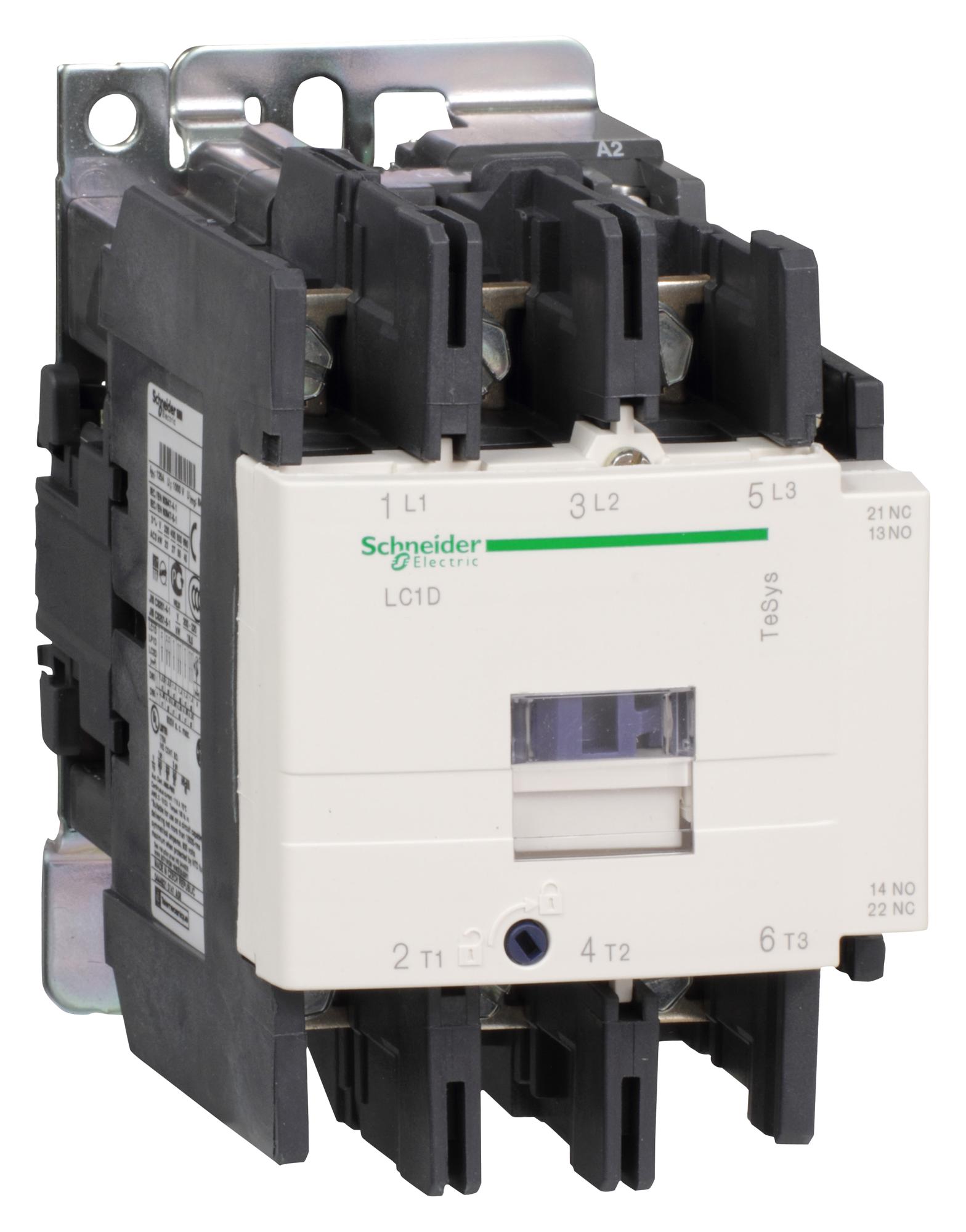 LC1D80F7 CONTACTOR, 3PST-NO, 110V, DINRAIL/PANEL SCHNEIDER ELECTRIC