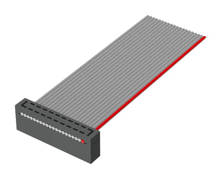 HCSD-05-S-04.00-01-T-N CORD ASSY, 10P IDC RCPT-FREE END/101.6MM SAMTEC