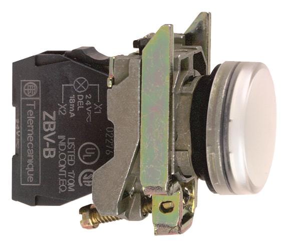 XB4BV61 PILOT LIGHT, 22MM, WHITE LENS, 250VAC SCHNEIDER ELECTRIC