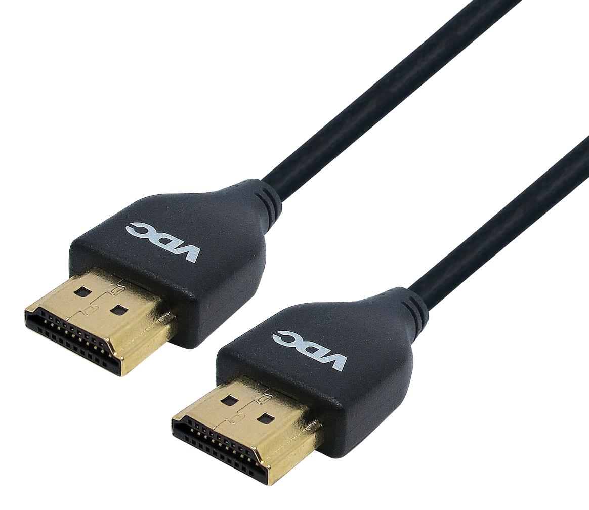 104-082-070 CABLE, HDMI PLUG, 700MM, 36AWG, BLACK VDC