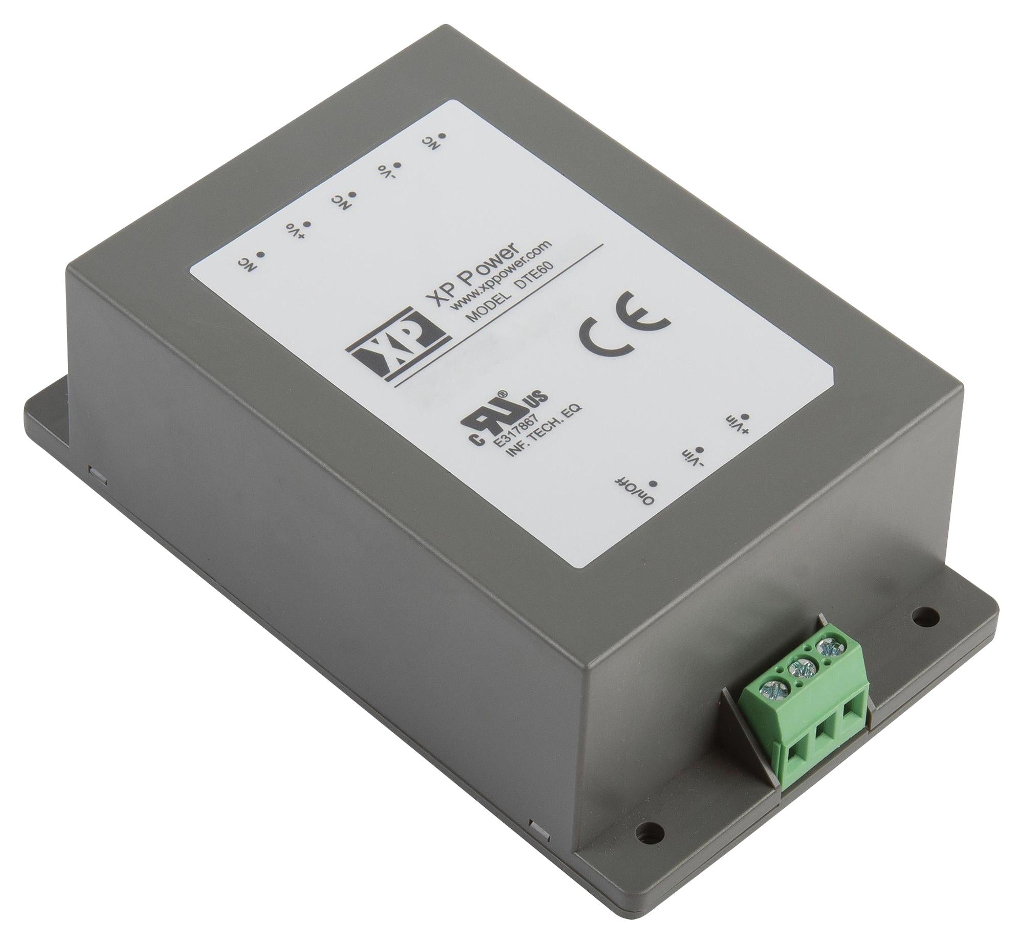 DTE6048S12 DC-DC CONVERTER, 12V, 5A XP POWER