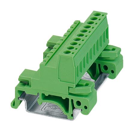 UMSTBHK 2,5/10-G TB, PLUGGABLE, DIN RAIL, 10POS, 12AWG PHOENIX CONTACT