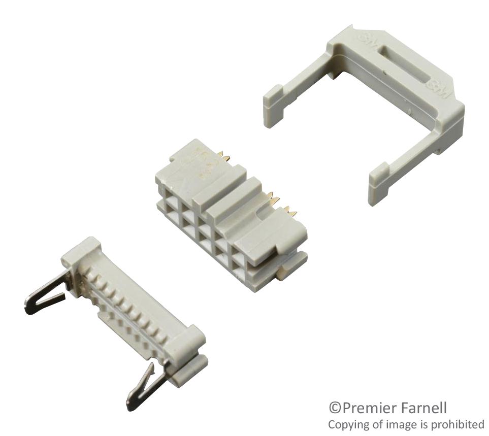 3473-7610 CONNECTOR, RECEPTACLE, 10POS, 2.54MM 3M