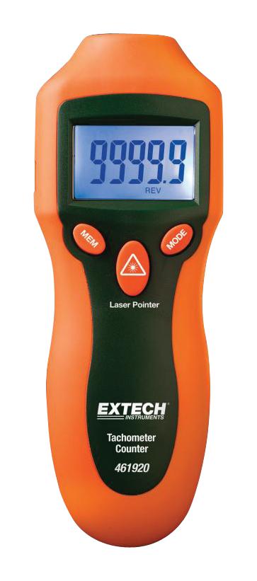 461920 TACHOMETER COUNTER, 2 TO 99999RPM, 0.05% EXTECH INSTRUMENTS
