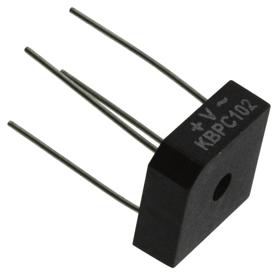 VS-KBPC102 DIODE, BRIDGE RECT, 1-PH, 200V, 3A, D-72 VISHAY