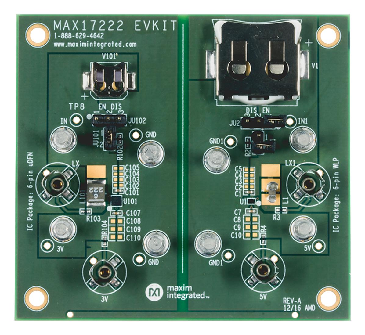 MAX17222EVKIT# EVAL BOARD, BOOST CONVERTER MAXIM INTEGRATED / ANALOG DEVICES