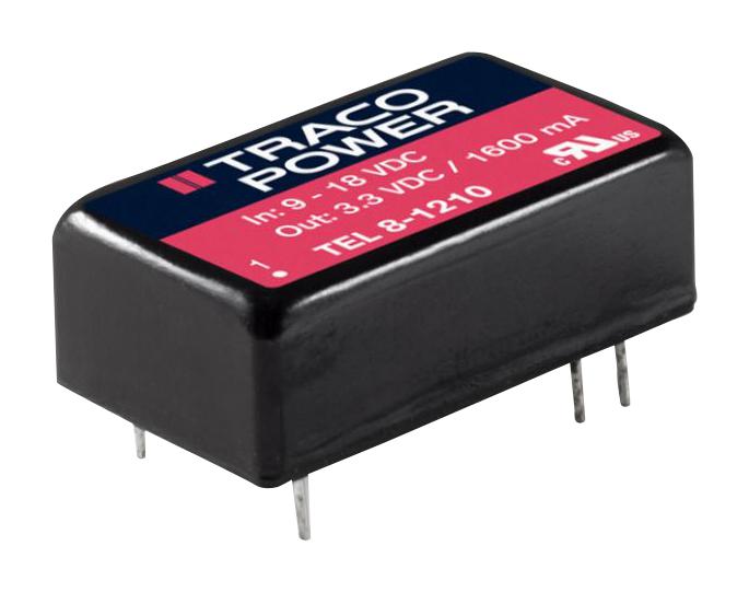 TEL 8-1223 DC-DC CONVERTER, 2 O/P, 8W TRACO POWER