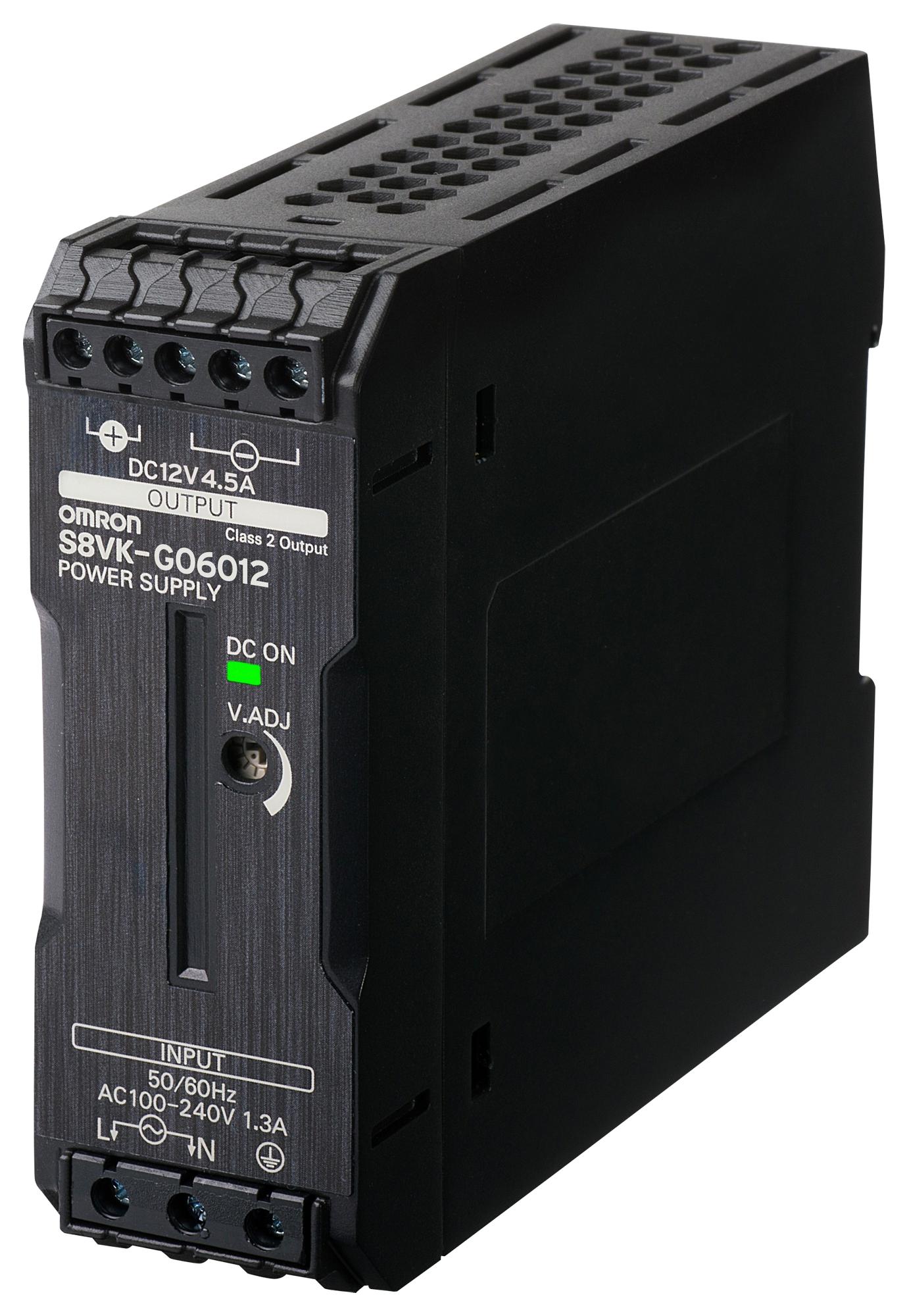 S8VK-G06012 POWER SUPPLY, AC-DC, 12V, 4.5A OMRON