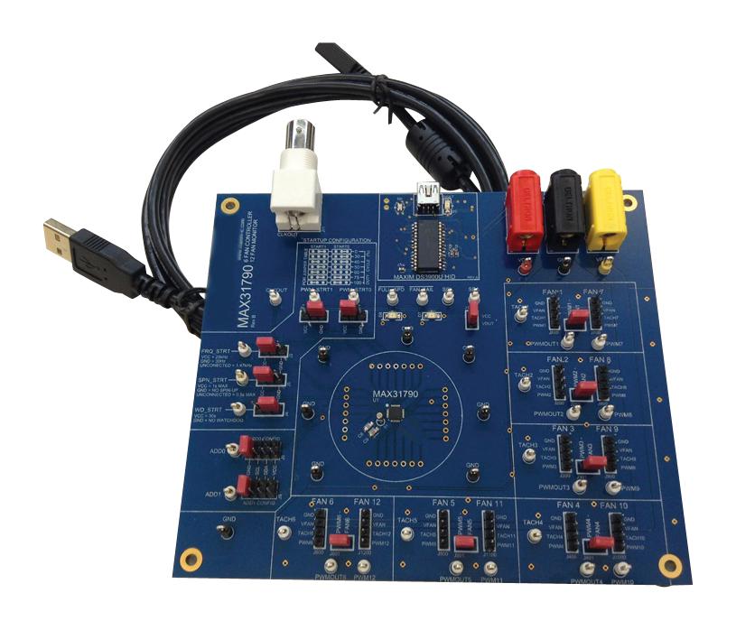 MAX31790EVKIT# EVAL BOARD, PWM FAN CONTROLLER MAXIM INTEGRATED / ANALOG DEVICES