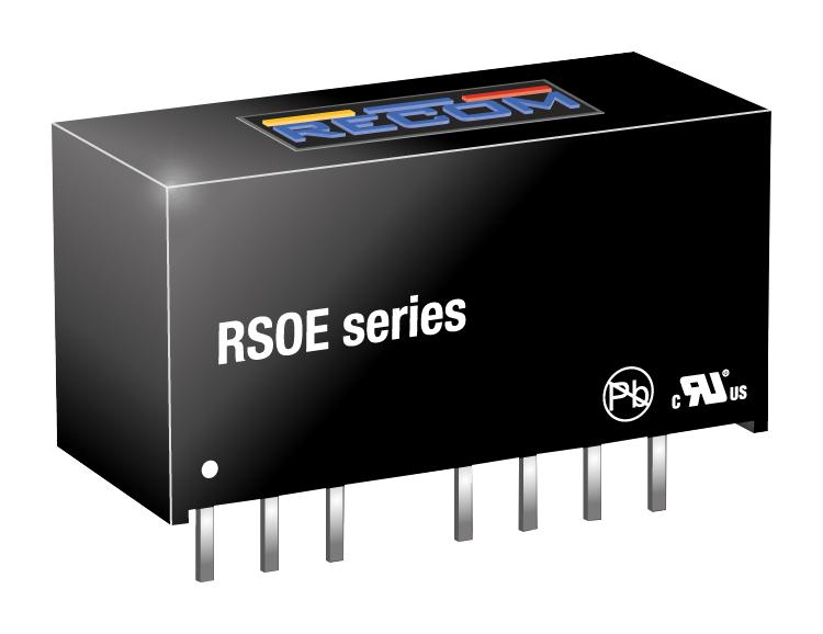 RSOE-0505S/H2 DC-DC CONVERTER, 5V, 0.2A, 1W RECOM POWER