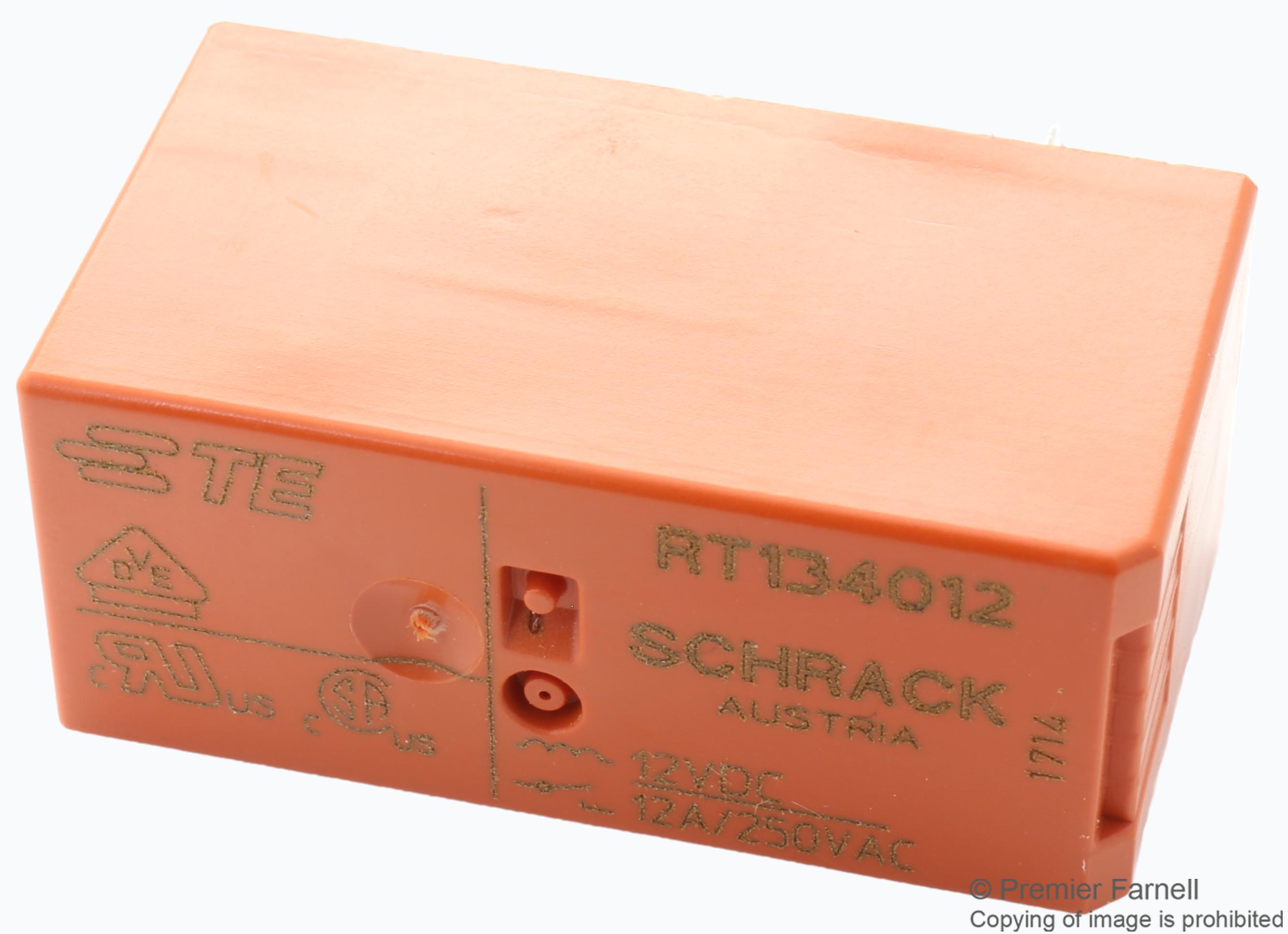 RTD34024 POWER RELAY, SPST-NO, 16A, 250V, TH SCHRACK - TE CONNECTIVITY
