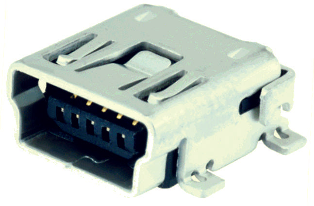 1734327-1 MINI USB, 2.0 TYPE A, RECEPTACLE, SMT AMP - TE CONNECTIVITY