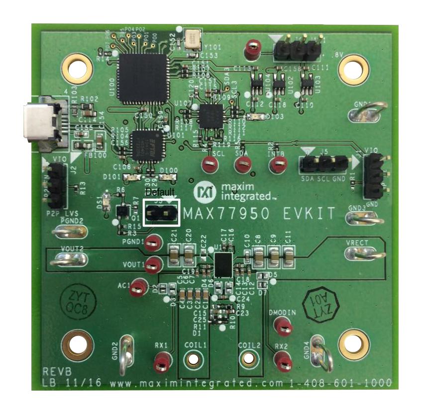 MAX77950EVKIT# EVAL BOARD, WIRELESS PWR RECEIVER MAXIM INTEGRATED / ANALOG DEVICES