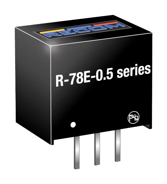 R-78E5.0-0.5 DC-DC CONVERTER, 5V, 0.5A RECOM POWER