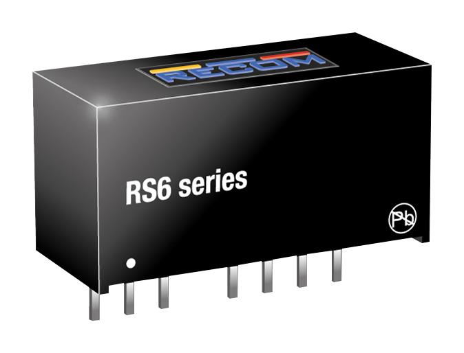 RS6-0512D DC-DC CONVERTER, 12V, 0.25A RECOM POWER