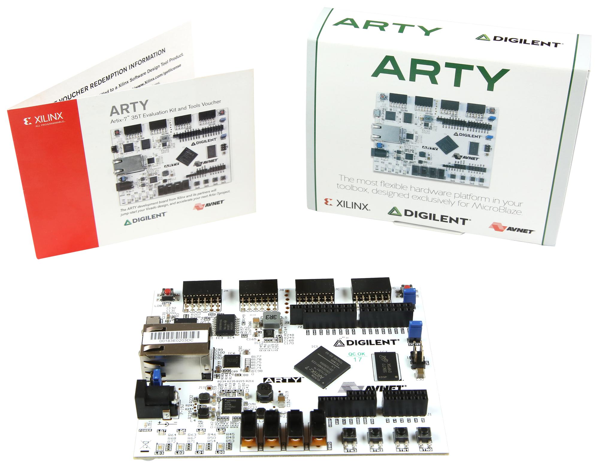 AES-A7MB-7A35T-G EVAL BOARD, ARTY ARTIX-7 LOW-COST FPGA AVNET