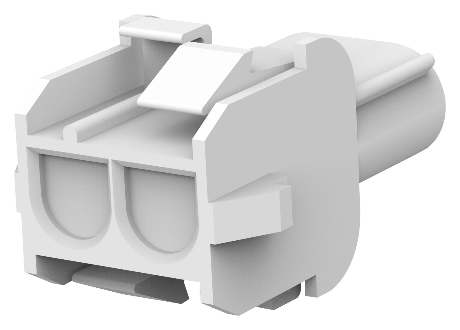 1703062-1 RCPT HOUSING, 2POS, 6.35MM, POLYAMIDE 6 AMP - TE CONNECTIVITY