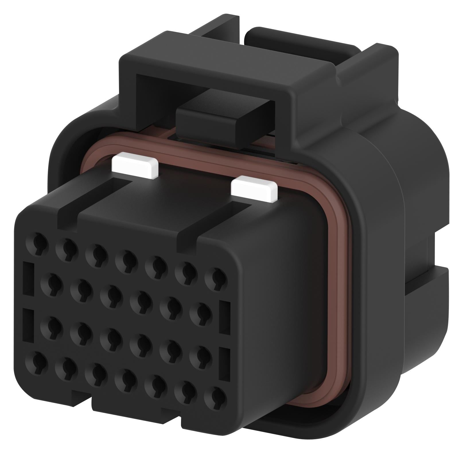 3-1437290-8 PLUG HOUSING, 26POS, GF PBT, BLACK TE CONNECTIVITY