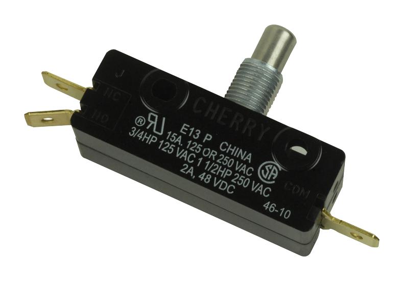 0E1300M0 MICRO SW, SPRING PLUNGER, SPDT, 15A ZF ELECTRONICS