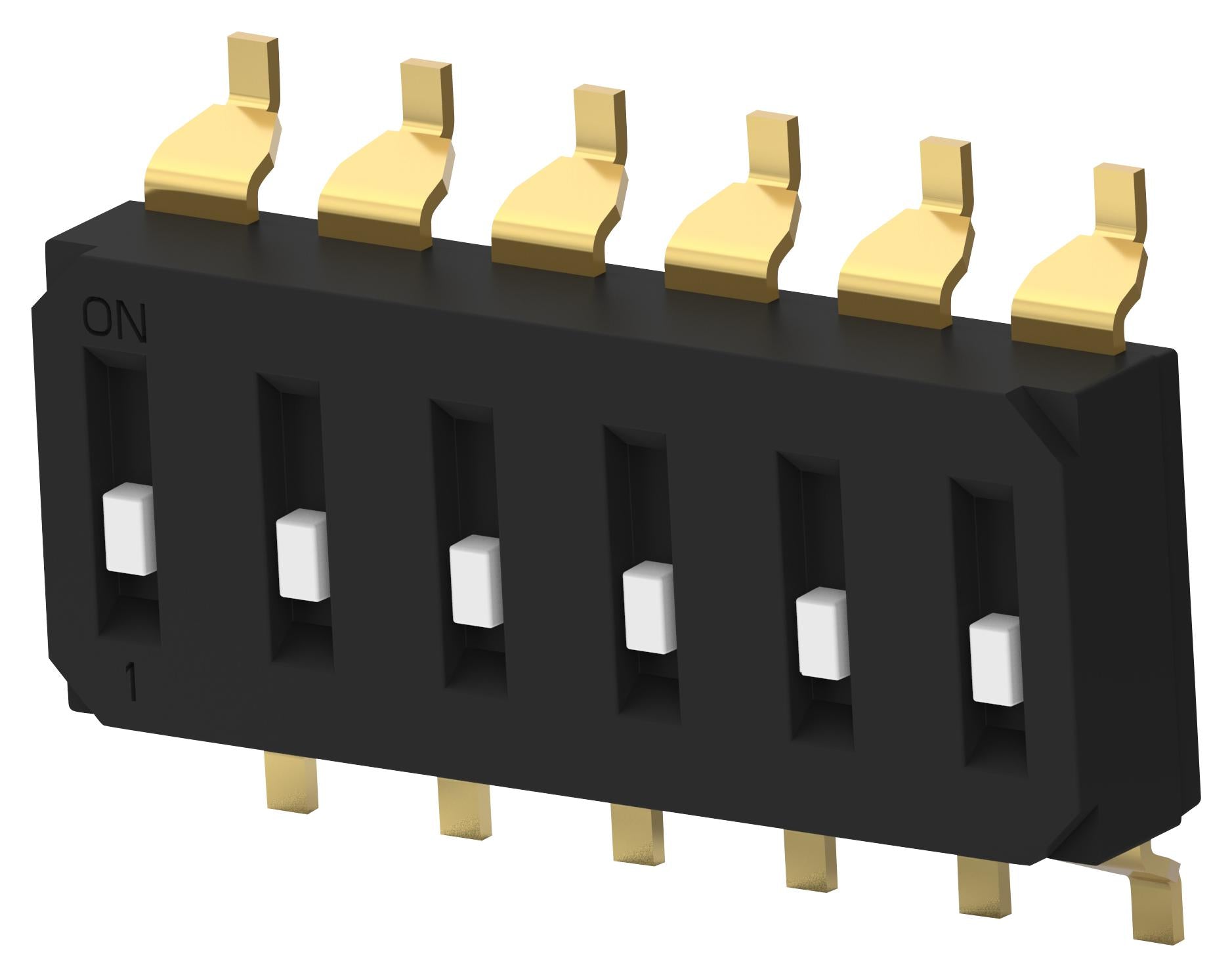 EDS06SGRSTR04Q DIP SWITCH, 6POS, SPST, SLIDE, SMD ALCOSWITCH - TE CONNECTIVITY