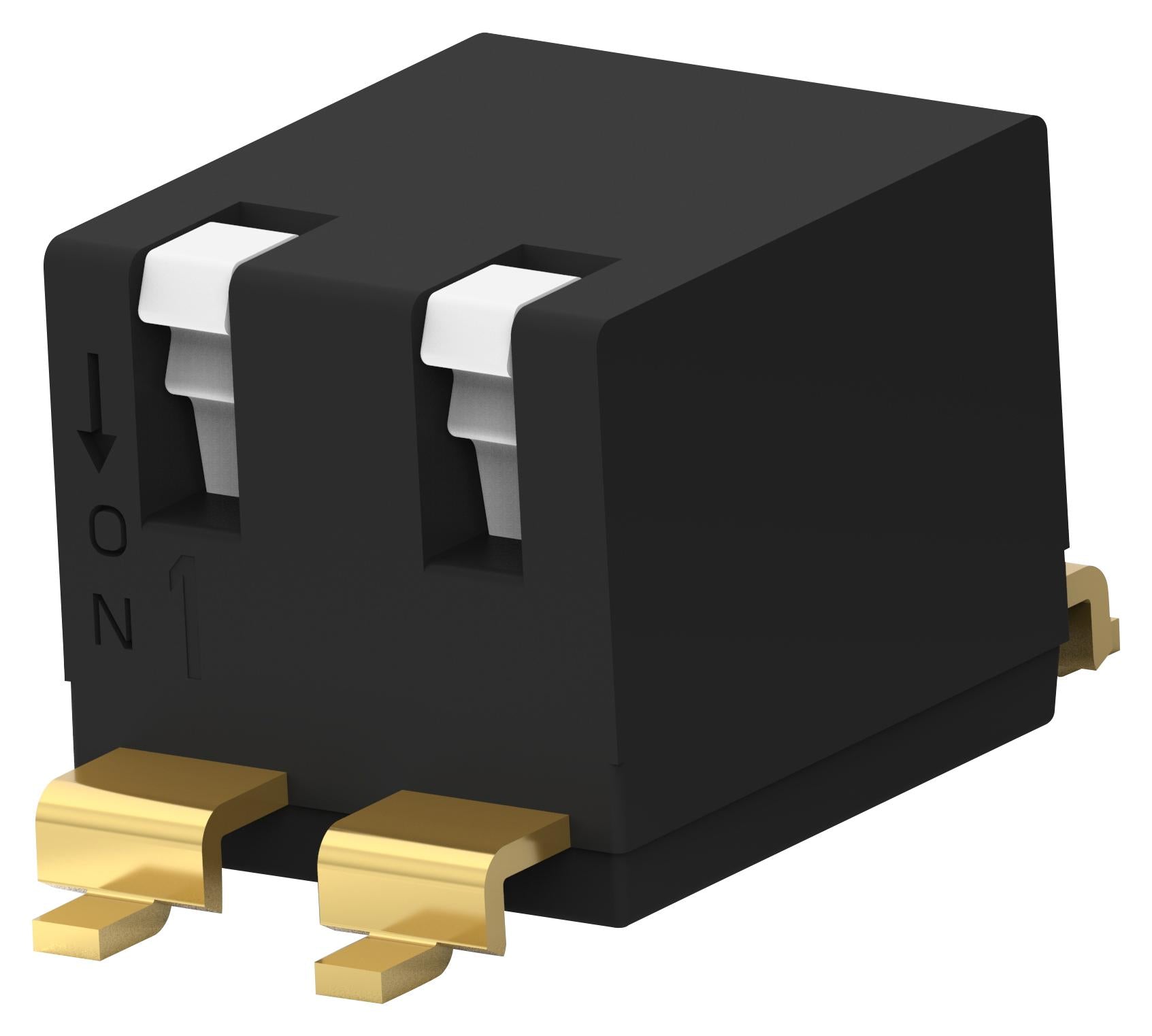 EDSP02SGRNNTR04 DIP SWITCH, 2POS, SPST, PIANO KEY, SMD ALCOSWITCH - TE CONNECTIVITY