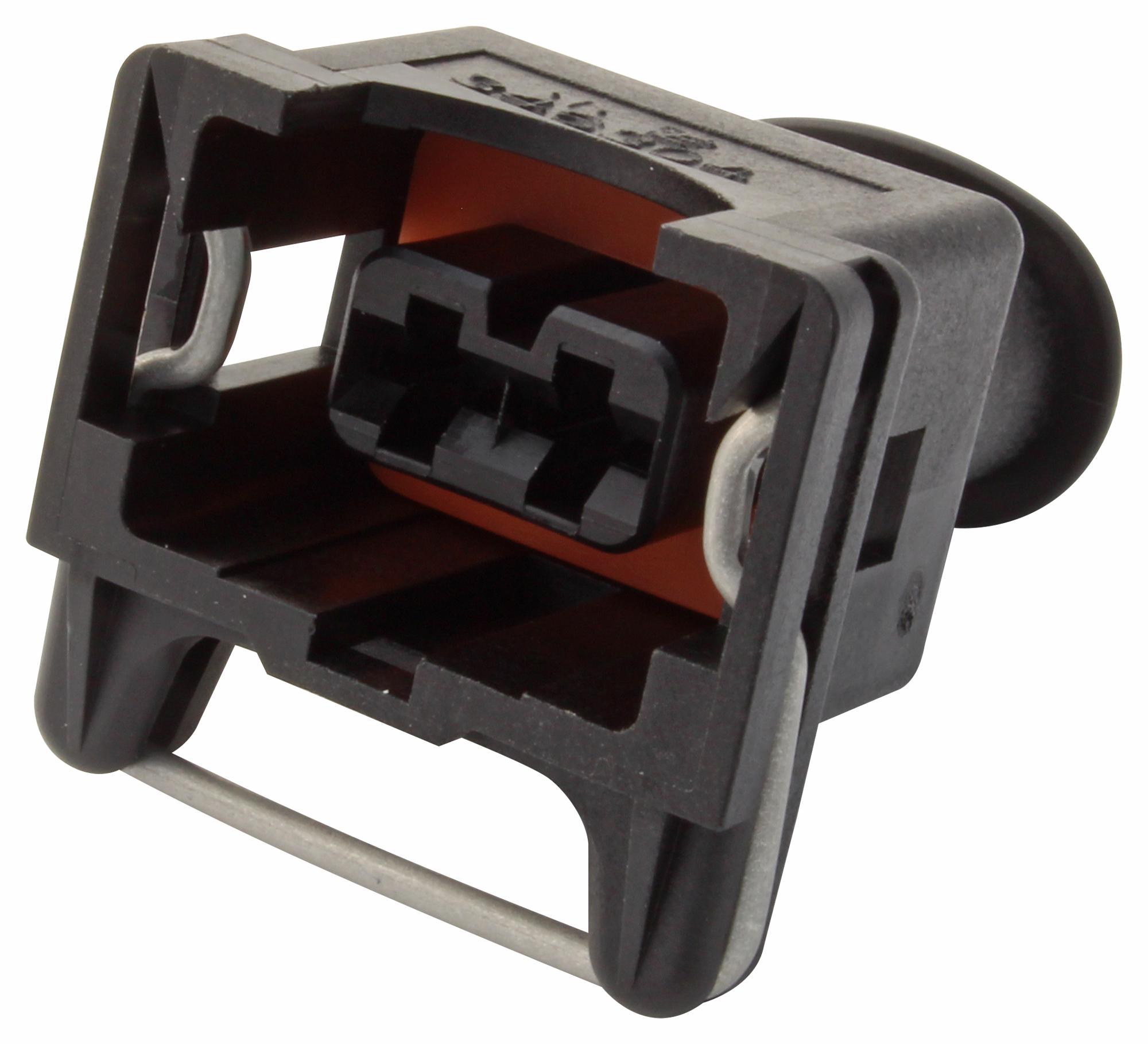 347887-3 RCPT HOUSING, 2POS, GF NYLON 6.6, BLACK AMP - TE CONNECTIVITY