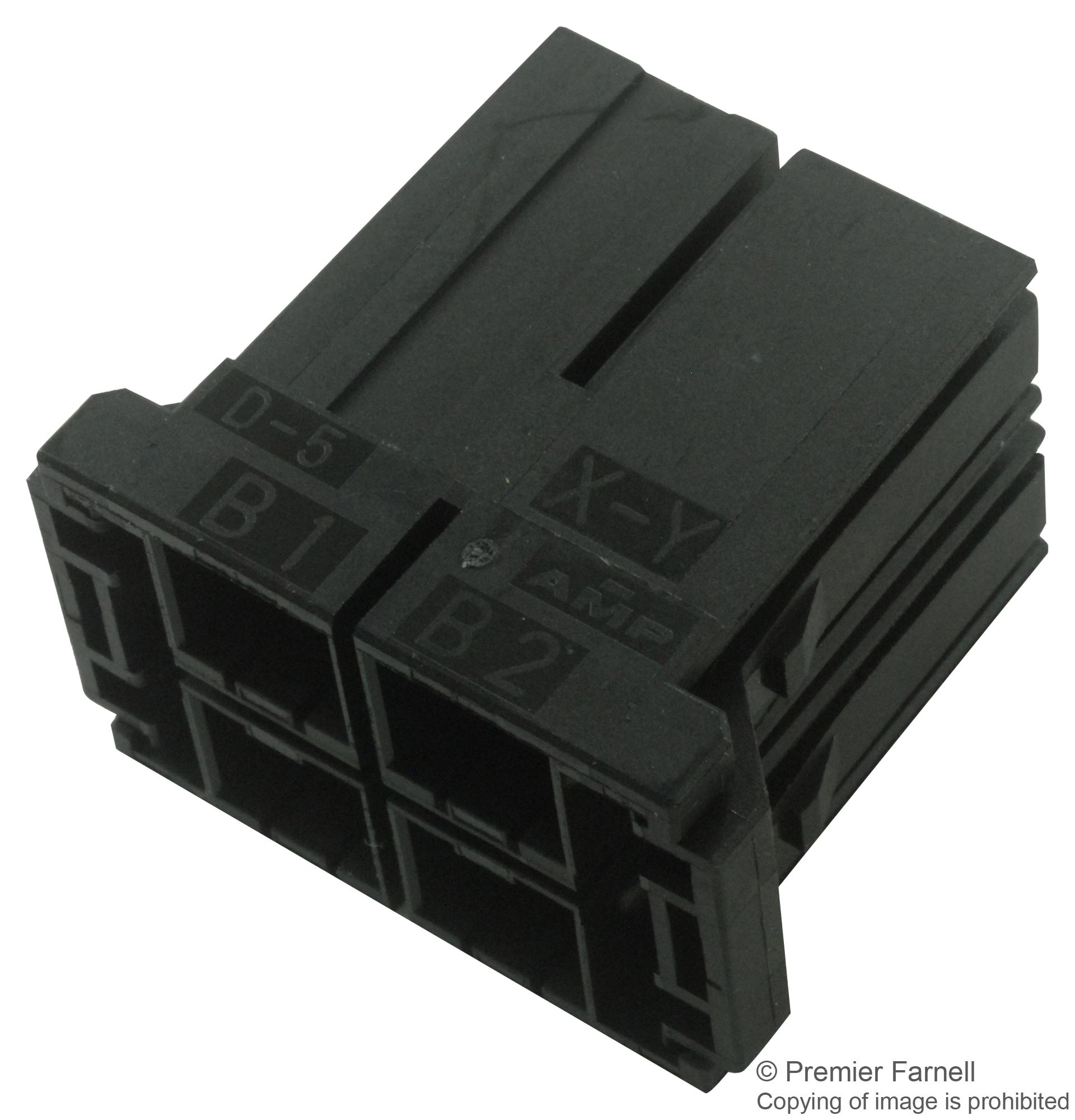 3-917807-3 CONNECTOR HOUSING, RCPT, 6POS, 10.16MM AMP - TE CONNECTIVITY