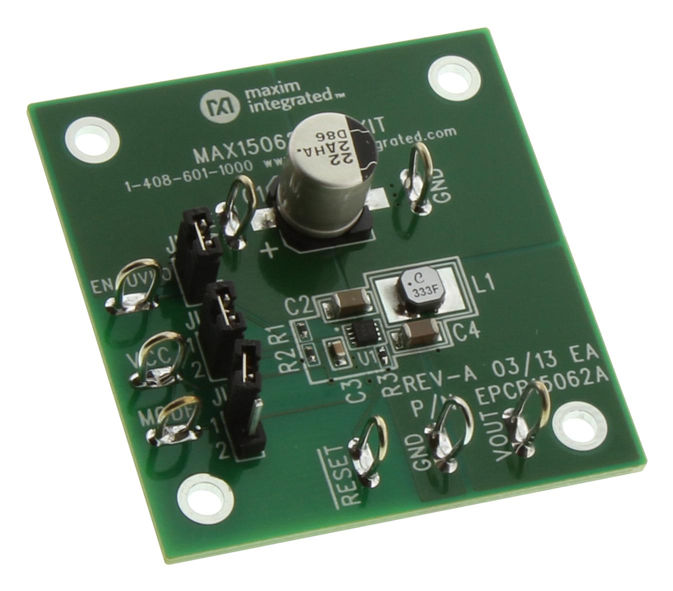 MAX15062AEVKIT# EVAL BOARD, SYNC STEP DOWN CONVERTER MAXIM INTEGRATED / ANALOG DEVICES