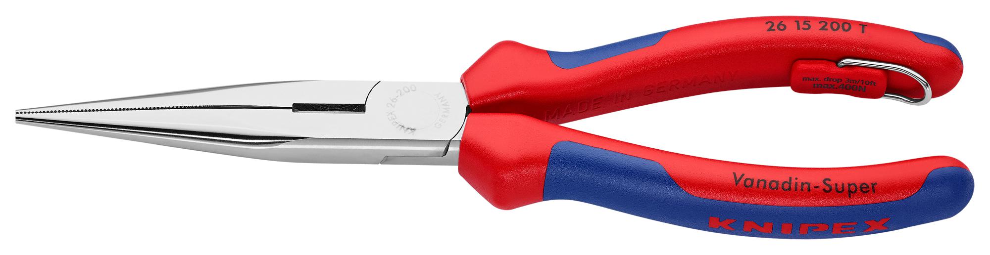 26 15 200 T SNIPE NOSE PLIER, 200MM KNIPEX