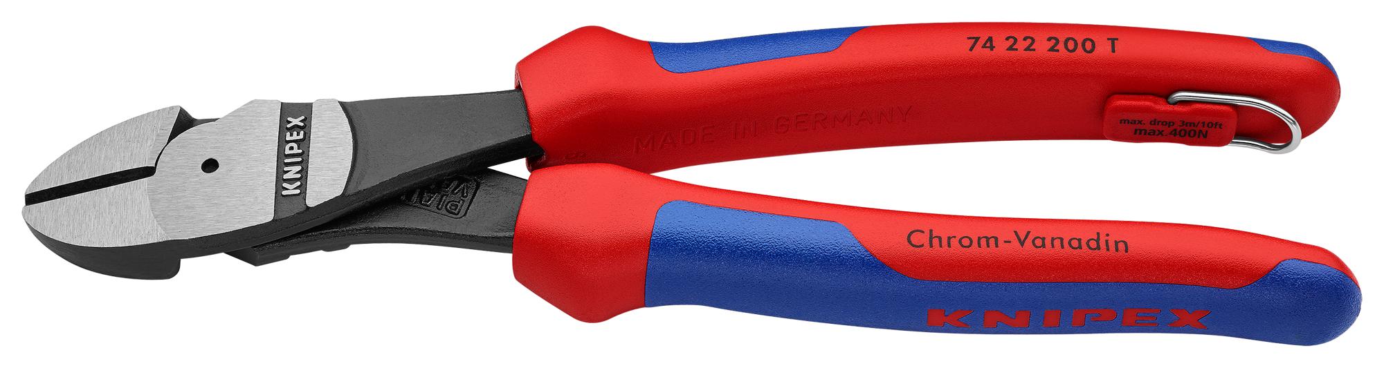 74 22 200 T WIRE CUTTER, DIAGONAL, 4.2MM, 200MM KNIPEX