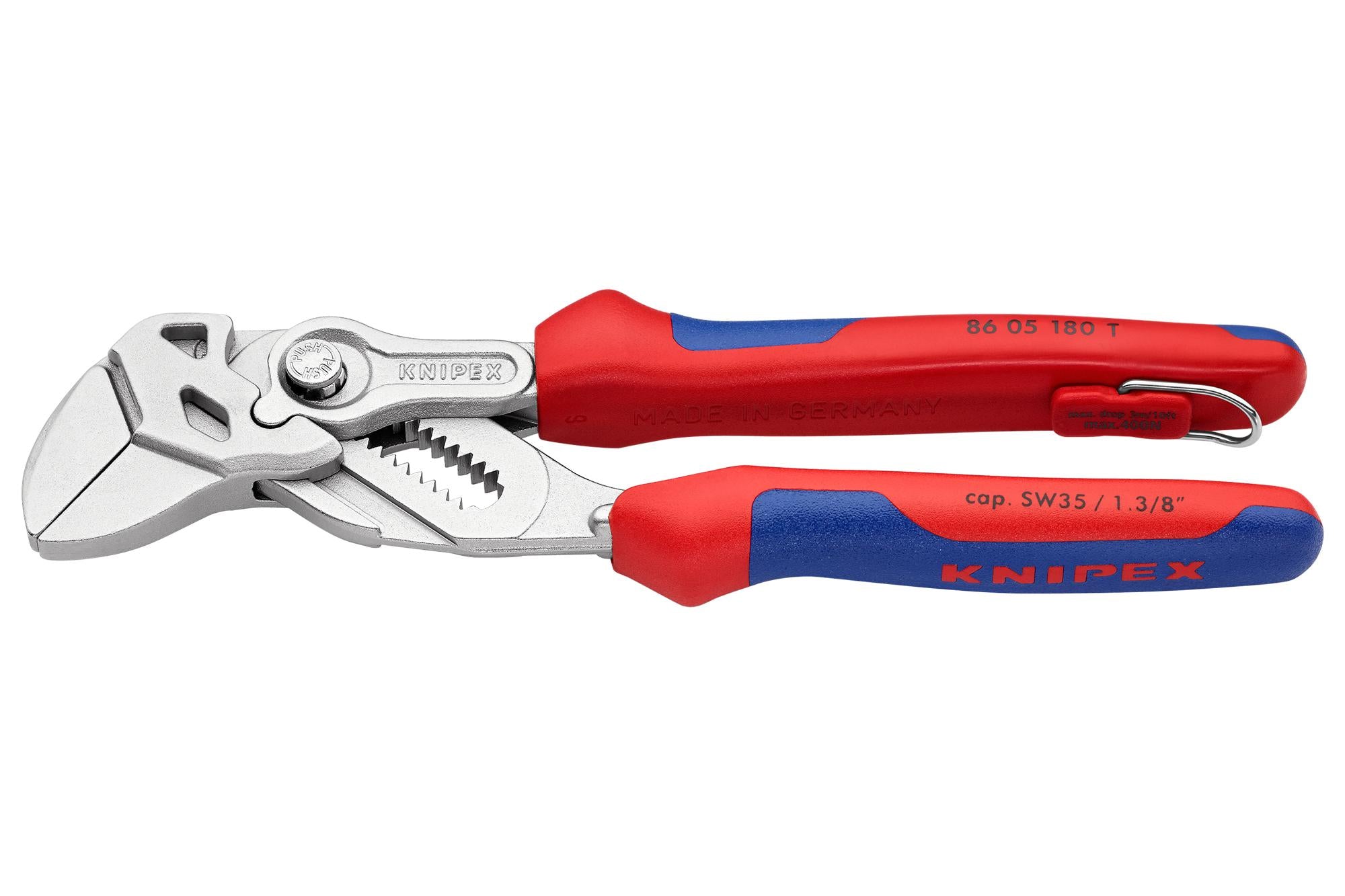 86 05 180 T PLIER WRENCH, WATER PUMP, 180MM KNIPEX