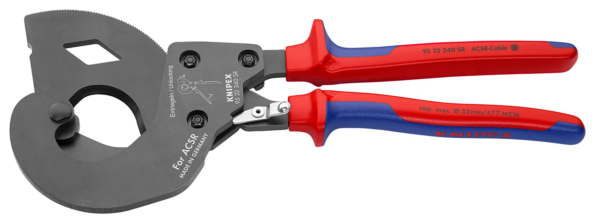 95 32 340 SR CABLE CUTTER, 32MM, 340MM KNIPEX