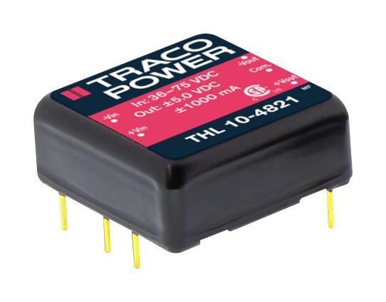 THL 10-4821 DC-DC CONVERTER, 2 O/P, 10W TRACO POWER