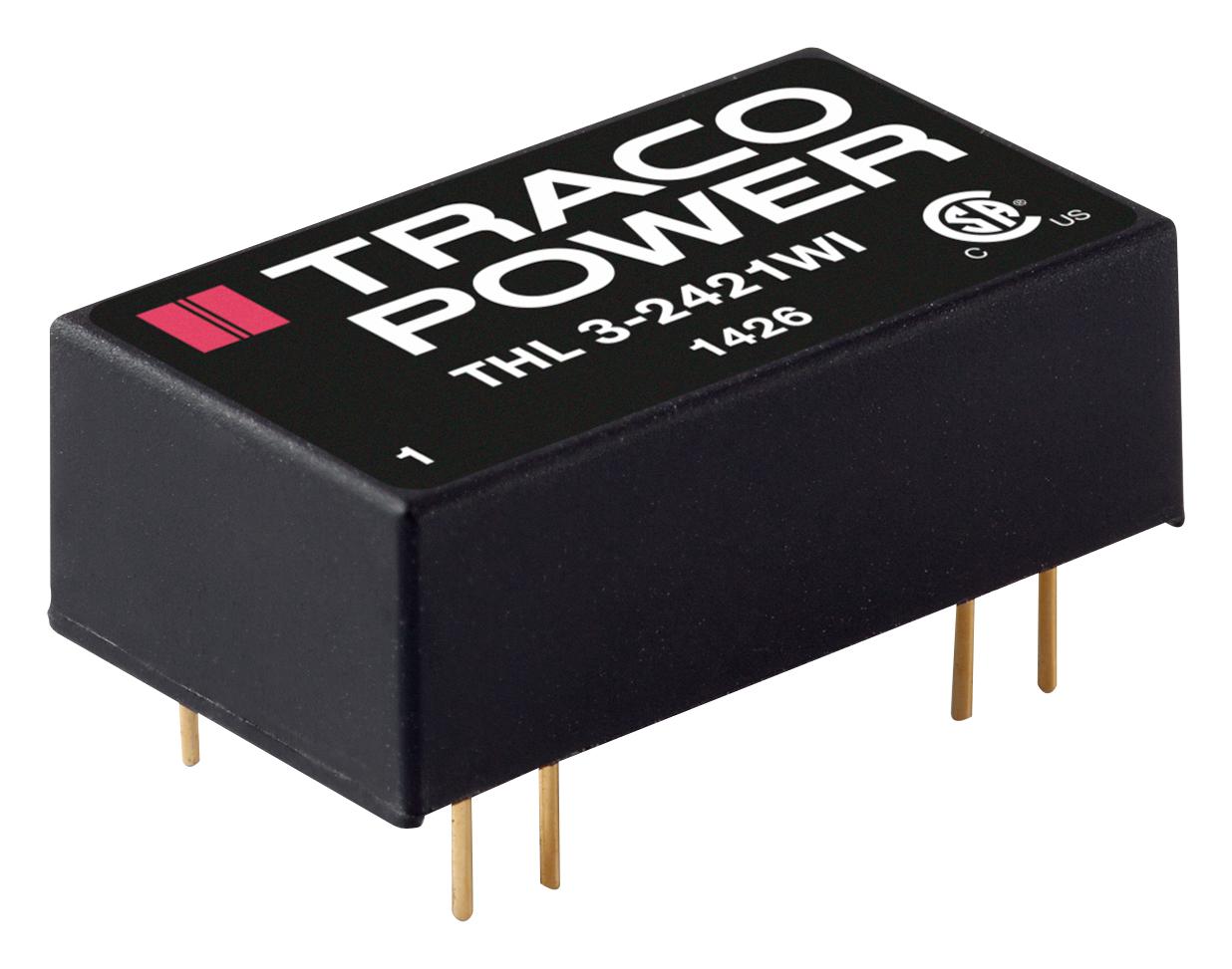 THL 3-2410WI DC-DC CONVERTER, 3.3V, 0.6A TRACO POWER