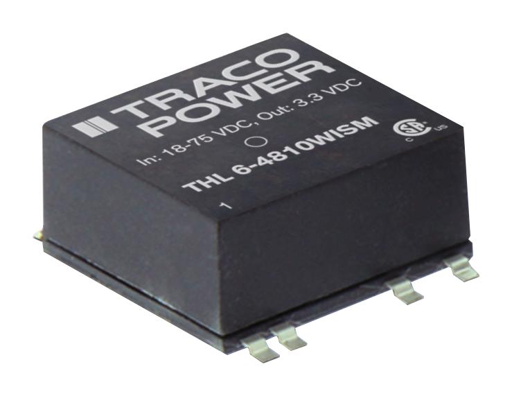 THL 6-2412WISM DC-DC CONVERTER, 12V, 0.5A TRACO POWER